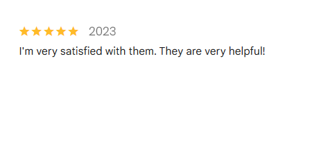 Five-star Google review for Kompassionate Care Services describing caring, compassionate, and helpful staff.